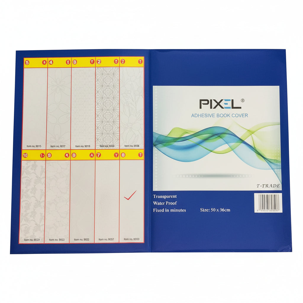 book cover PIXEL adhesive 50x36cm protective sticky textbook notebook school supplies protection students Lebanon