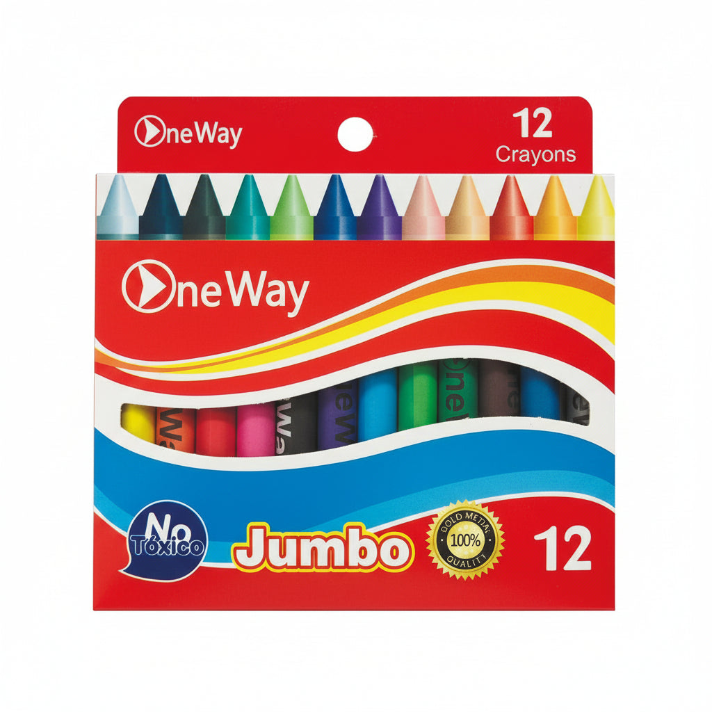 crayon ONEWAY Jumbo set 12 colorful kids drawing art supplies children creative coloring school stationery Lebanon