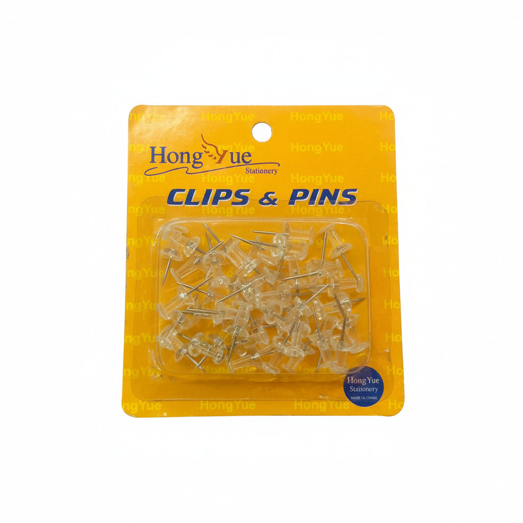 Push pins transparent thumb tacks office bulletin board cork board desk supplies stationery organization Lebanon
