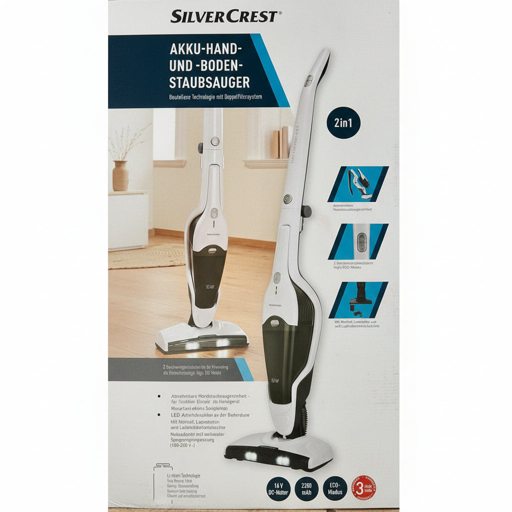 vacuum cleaner hoover cordless 2-in-1 handheld floor stick rechargeable wireless hoover portable carpet cleaner Lebanon SILVERCREST