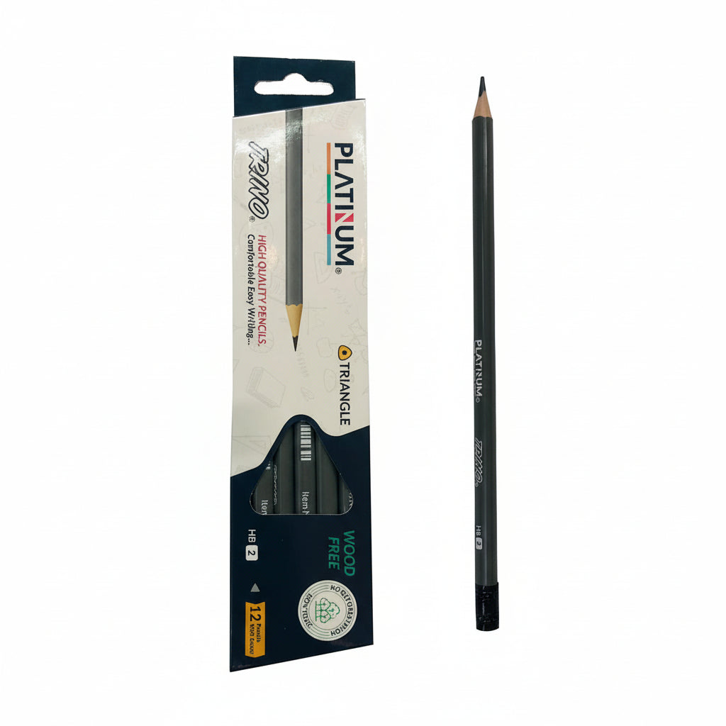 pencil PLATINUM triangle ergonomic triangular grip comfortable writing school students stationery quality supplies Lebanon