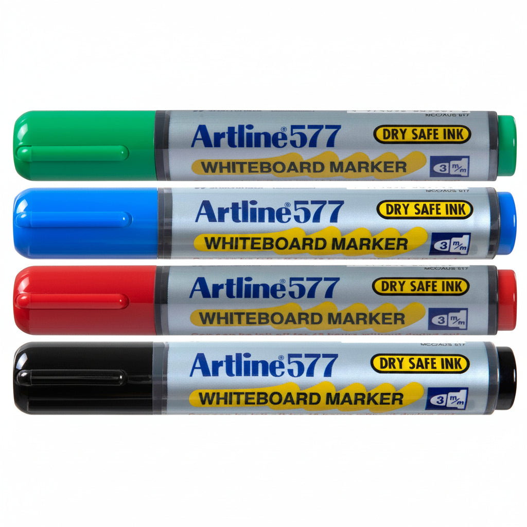 whiteboard markers ARTLINE 577 dry erase board Malaysia quality black red blue green office school stationery Lebanon