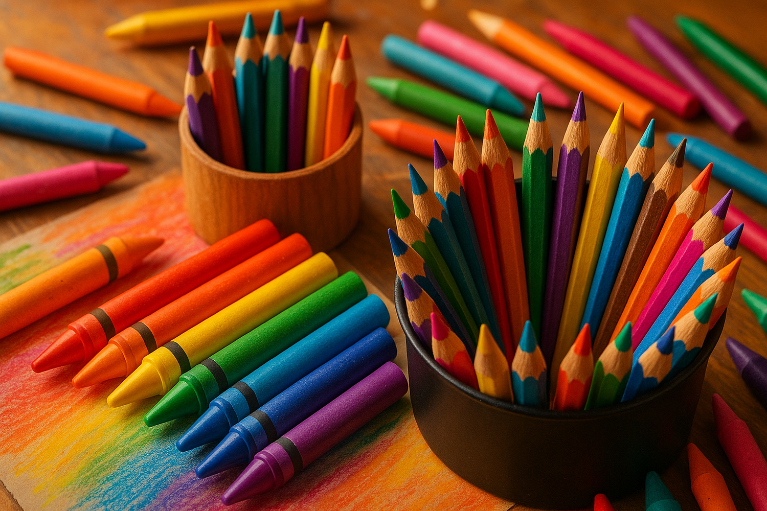Arts and crafts supplies Lebanon - crayons, colored pencils, paint brushes, modeling clay and creative materials for kids and adults