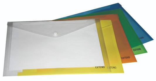 A4 Plastic Document Wallets