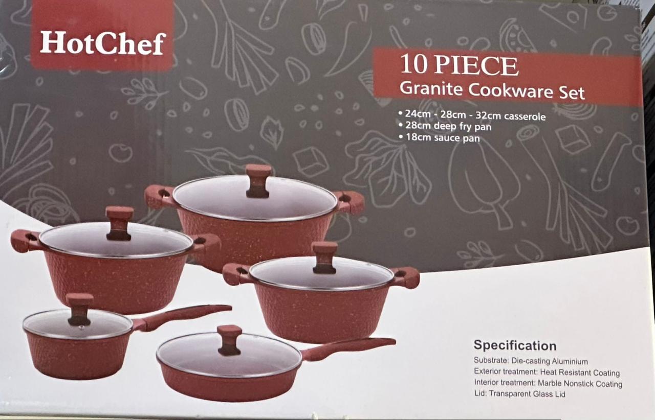HotChef Granite Cookware Set
