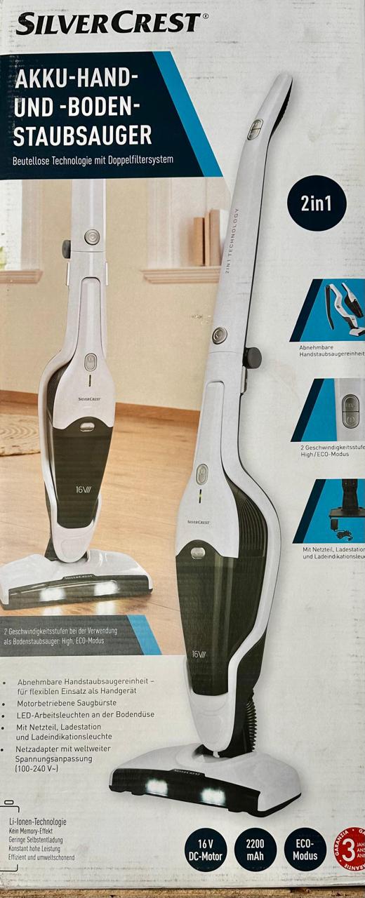 SILVERCREST Cordless Handheld and Floor Vacuum Cleaner