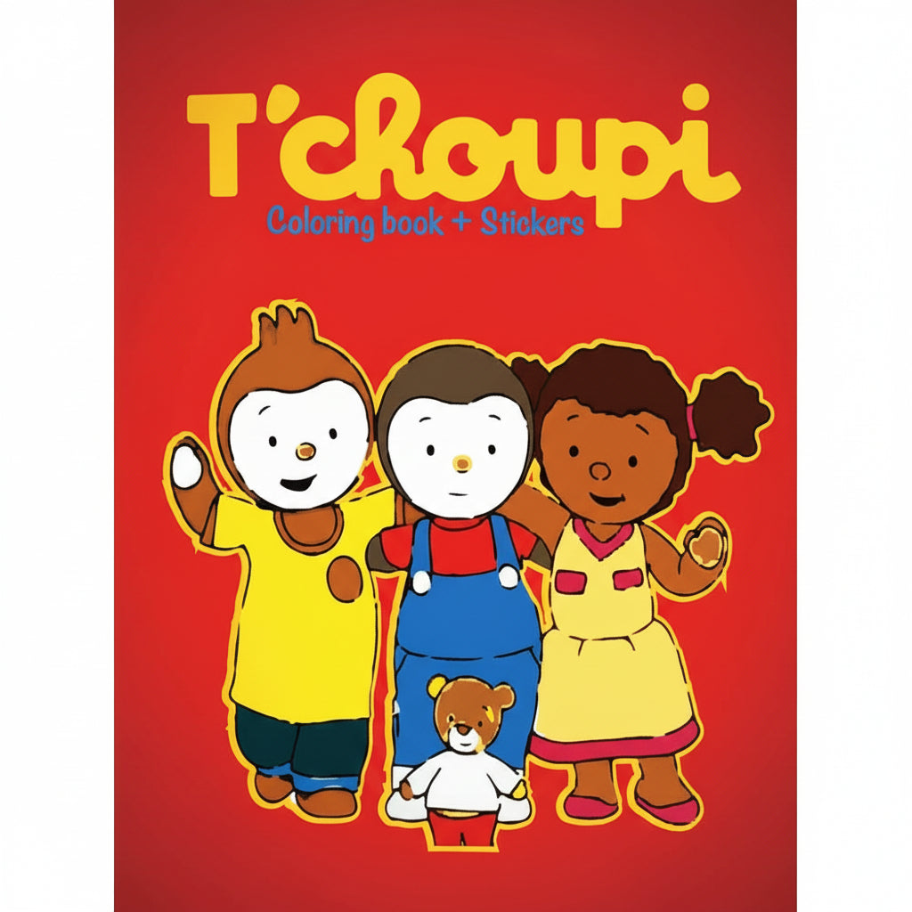 coloring book T'choupi stickers children activity drawing pages toddlers early learning educational creative supplies kids Lebanon