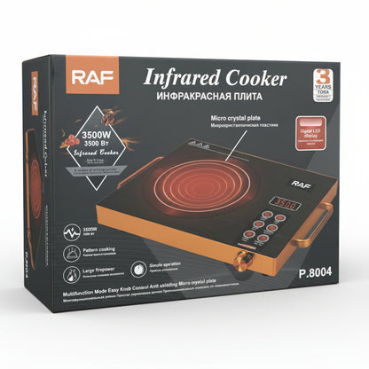 cooker RAF R8019 infrared 3500W electric stove multifunction knob control micro crystal plate hot plate cooking Lebanon
