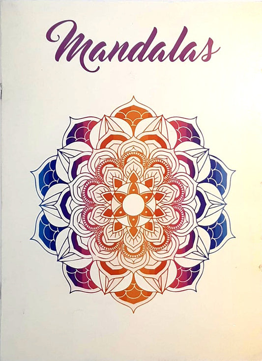 Mandalas Coloring Book + Stickers