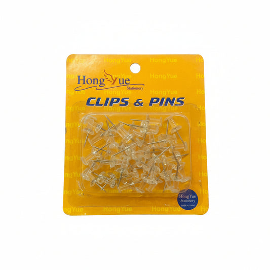 Push pins transparent thumb tacks office bulletin board cork board desk supplies stationery organization Lebanon