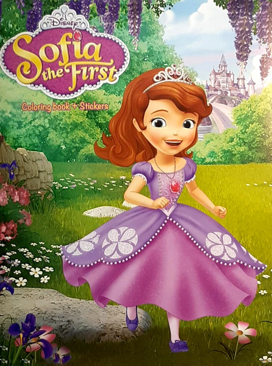 Sofia the First Coloring Book + Stickers
