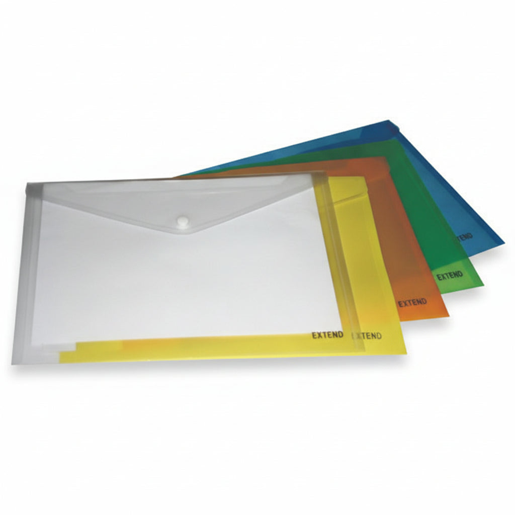 wallet A4 plastic document file folders clear sleeves office school supplies stationery organization storage Lebanon