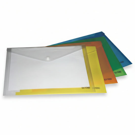 wallet A4 plastic document file folders clear sleeves office school supplies stationery organization storage Lebanon