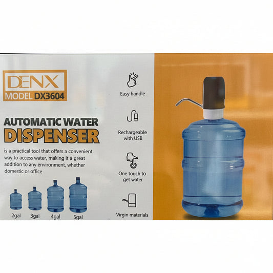 water dispenser DENX DX3604 automatic  USB rechargeable bottle pump one-touch electric water pump home office Lebanon
