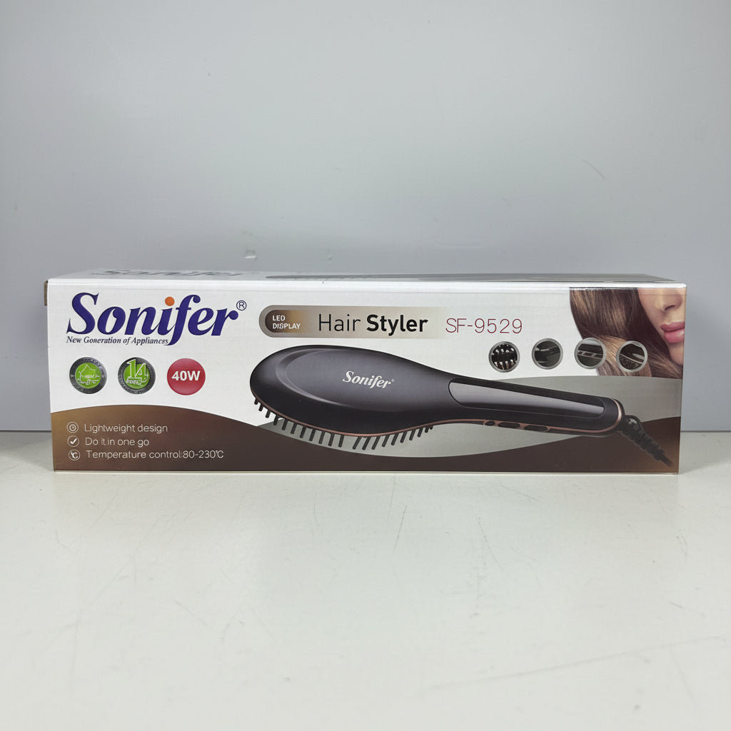 hair straightener SONIFER SF-9529 professional  flat iron curler ceramic plates LED display temperature control 80-230C styling tool Lebanon