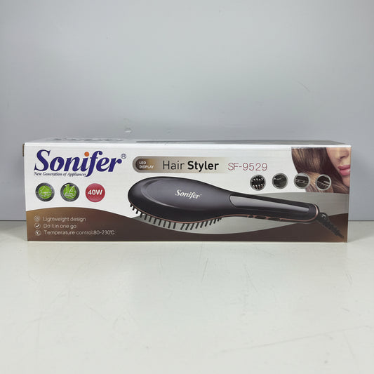 hair straightener SONIFER SF-9529 professional  flat iron curler ceramic plates LED display temperature control 80-230C styling tool Lebanon