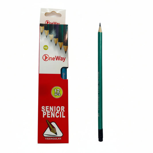 pencil ONEWAY senior triangle ergonomic triangular grip comfortable writing school stationery quality students Lebanon